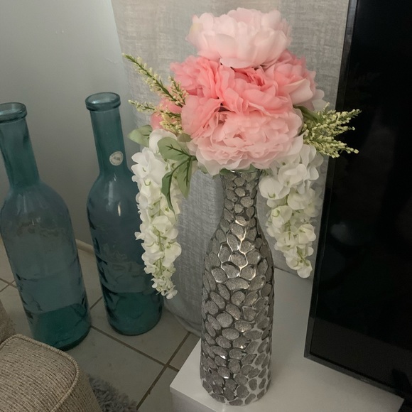 Flowers, silver vase $85 - Picture 2 of 6
